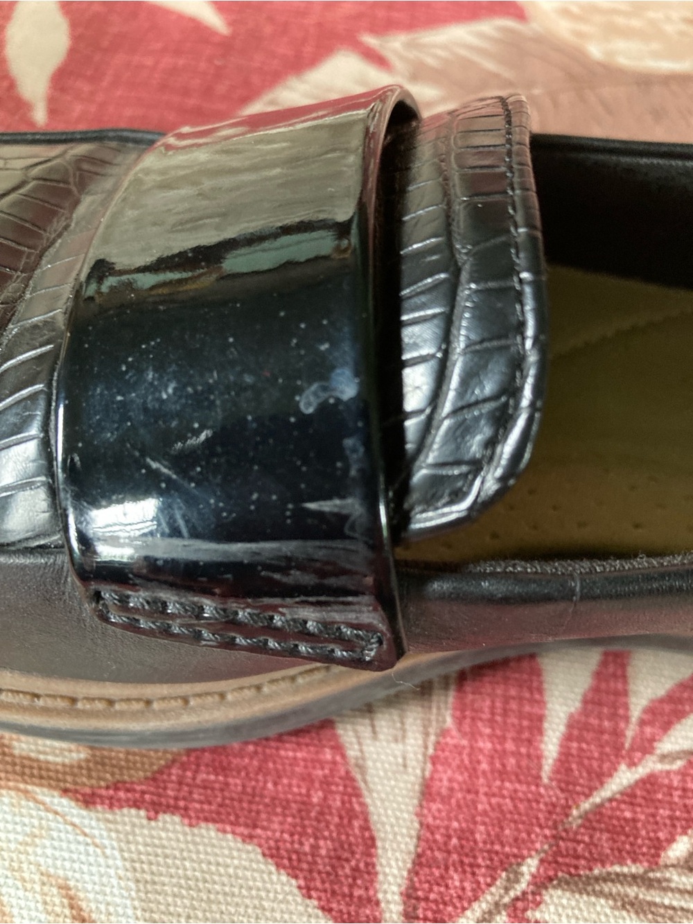 Clarks Size 7.5 Raisie Arlie black slip on leather loafers - Picture 12 of 12